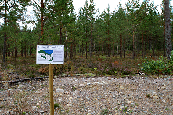 Tomten sedd från vägen Tomten sedd från vägen